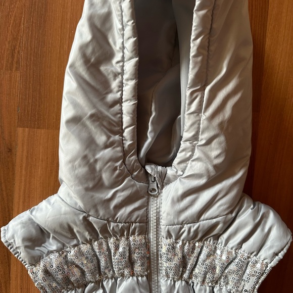 Heart n Crush Girls Sequined girls winter snow puffer vest size XL - Picture 3 of 5